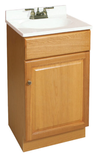 OAK BATHROOM VANITY (1 DOOR VANITY)