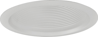 5" WHITE METAL BAFFLE AND TRIM RING (298918)