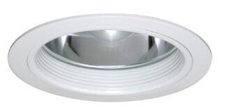 6" FLUORESCENT BAFFLE TRIM WITH ALZAK REFLECTOR (617185)
