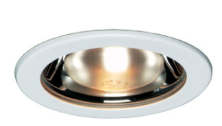 RECESSED LIGHTING UNIVERSAL ALZAK REFLECTOR TRIM 4" CHROME WITH WHITE RING (617555)