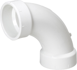 PVC SCHEDULE 40 LNG SWEEP 90° ELL 1/4 BEND (92276)